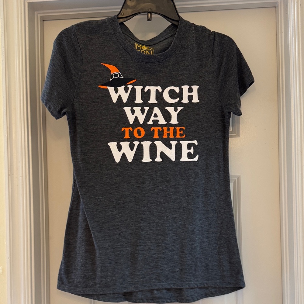 Women's Charcoal Witch Graphic Tee
